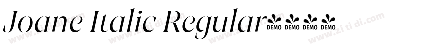 Joane Italic Regular字体转换